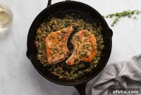 Pan-Seared Pork Chops with Shallot Caper Pan Sauce