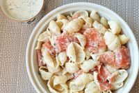 Smoked Salmon Pasta Salad with Creamy Homemade Ranch Dressing