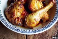 Lemon Lavender Roast Chicken with Crispy Skin and Herbs