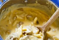 Creamy Bratwurst Macaroni and Cheese Casserole