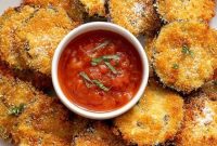 Crispy Pan-Fried Eggplant with Garlic Parmesan Crunch