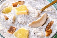 Pineapple Chia Pudding with Creamy Greek Yogurt Bowl