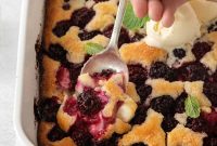 Blackberry Cobbler with Cream Cheese Swirl: Rustic Summer Dessert