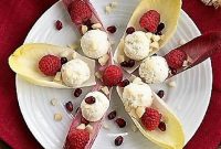 Endive Salad Cups with Blue Cheese and Fresh Raspberries