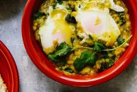 Baked Eggs in Spiced Dhal
