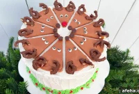 Buttercream Reindeer Cake Tutorial with Free Step-by-Step Video