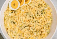 Creamy Dill Pickle Egg Salad with Tangy Crunch