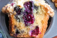Bakery-Style Sour Cream Blueberry Muffins Recipe