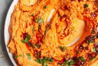 Spicy Whipped Feta Dip with Harissa Sauce