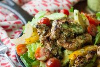 Paleo Chicken Fajita Salad with Zesty Vinaigrette Recipe
