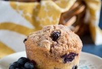 Buttermilk Blueberry Muffins with Cinnamon Streusel Topping