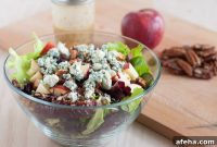 Autumn Harvest Salad with Roasted Squash, Cranberries & Pecans