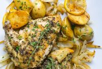 Pan-Seared Dijon Chicken Breasts with Garlic Herb Pan Sauce