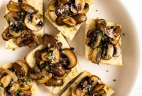 Savory Mushroom Bruschetta Recipe with Garlic and Herbs