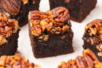 Homemade Pecan Pie Brownies Recipe — From Scratch and Rich