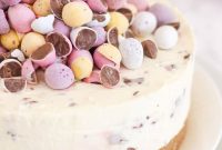 Mini Egg Cheesecake Recipe with Chocolate Shell and Crushed Candy
