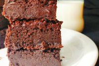Decadent Eggless Chocolate Truffle Brownies Recipe