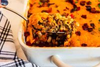 Southern Black-Eyed Pea Casserole Recipe with Bacon and Cheese