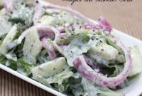 Zesty Arugula & Cucumber Salad with Lemon Vinaigrette