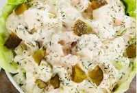 Dill Pickle Chicken Salad Recipe – Tangy Creamy Lunch Idea
