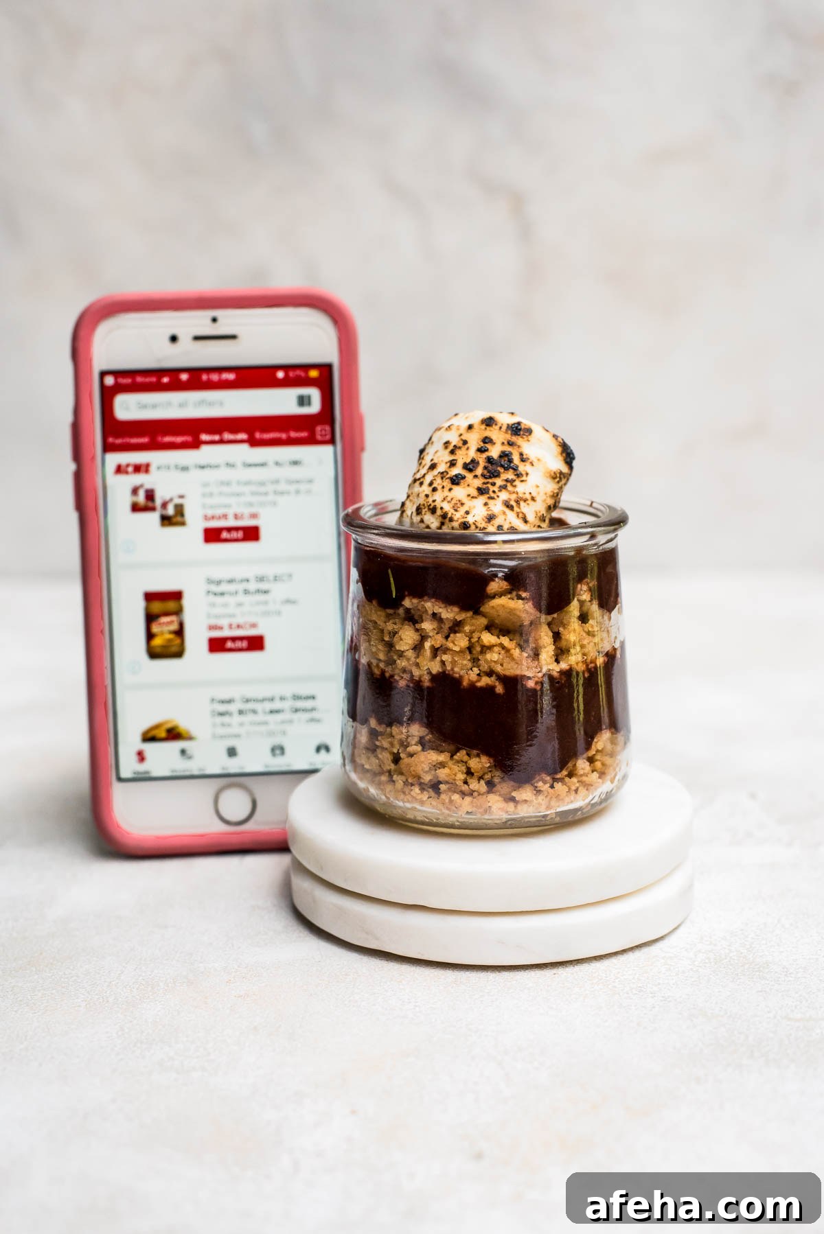 s'mores pudding with store info