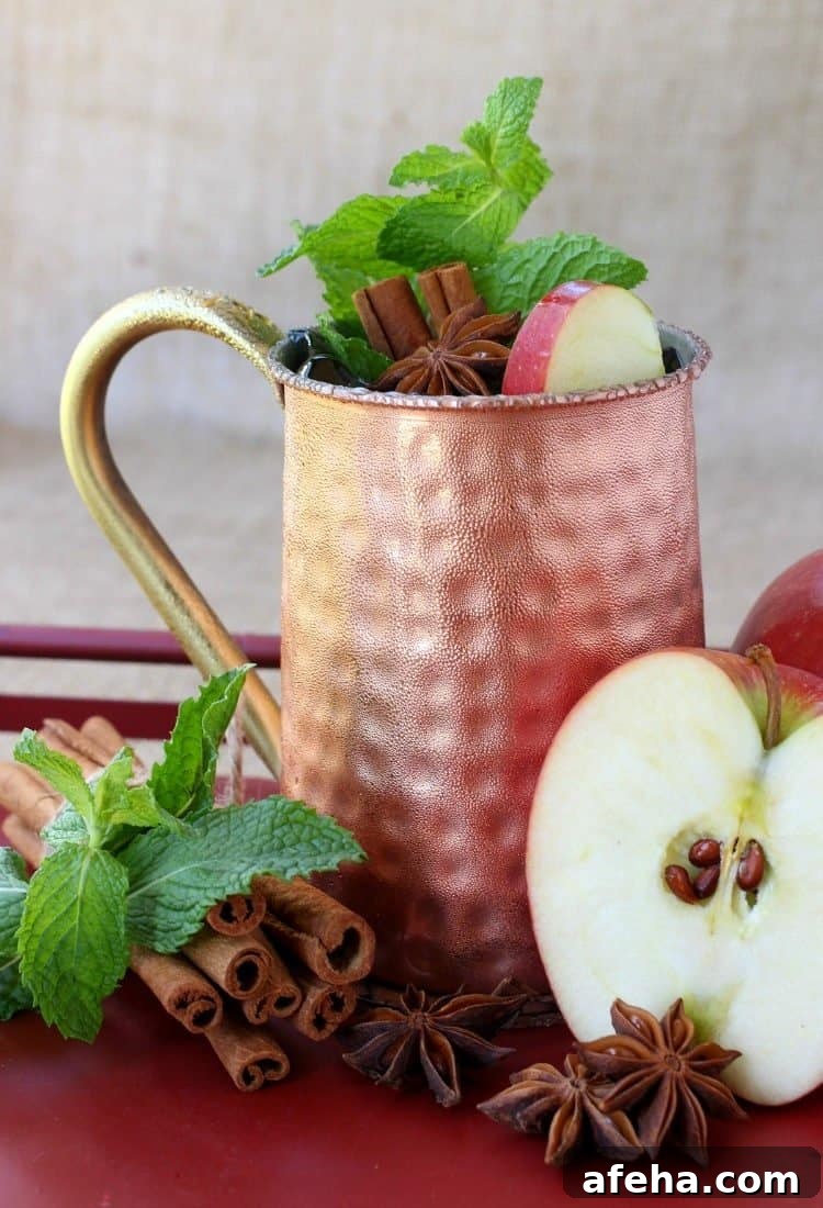This Apple Cider Mojito is like a sip of Fall in a glass that you can enjoy all season!