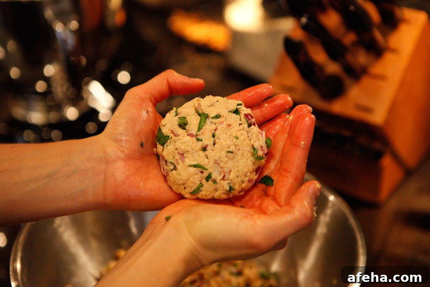 Salmon Parsley Patties