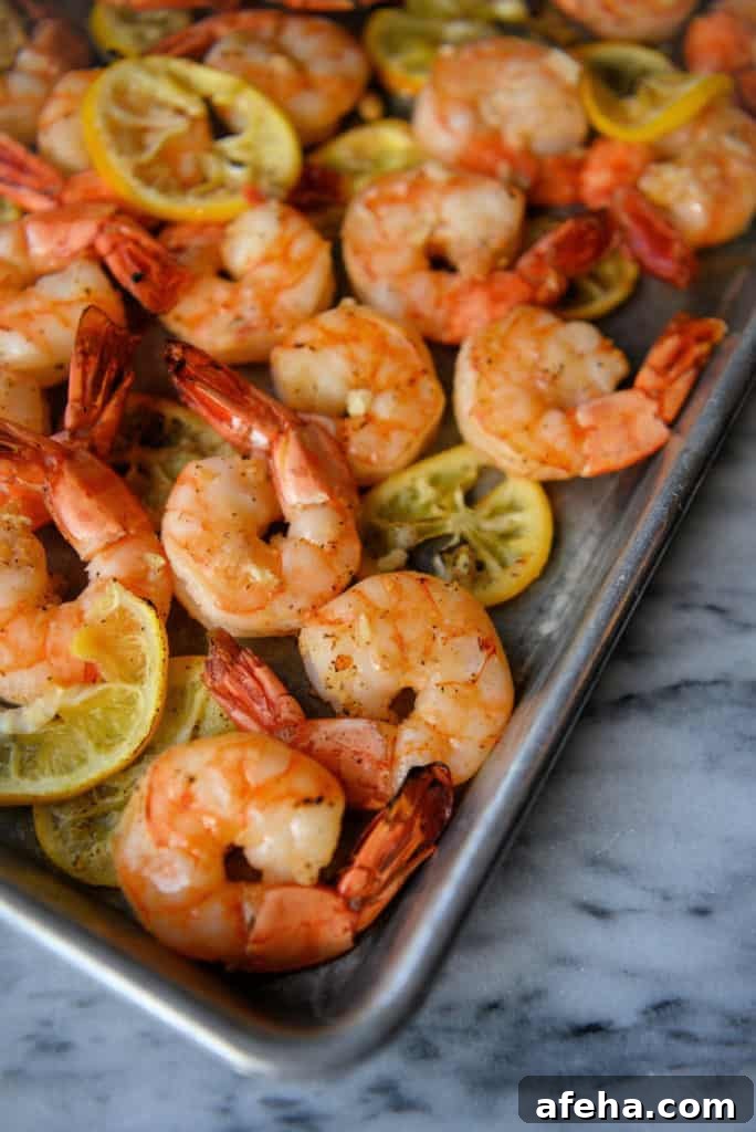 Roasted Shrimp with Lemon & Garlic