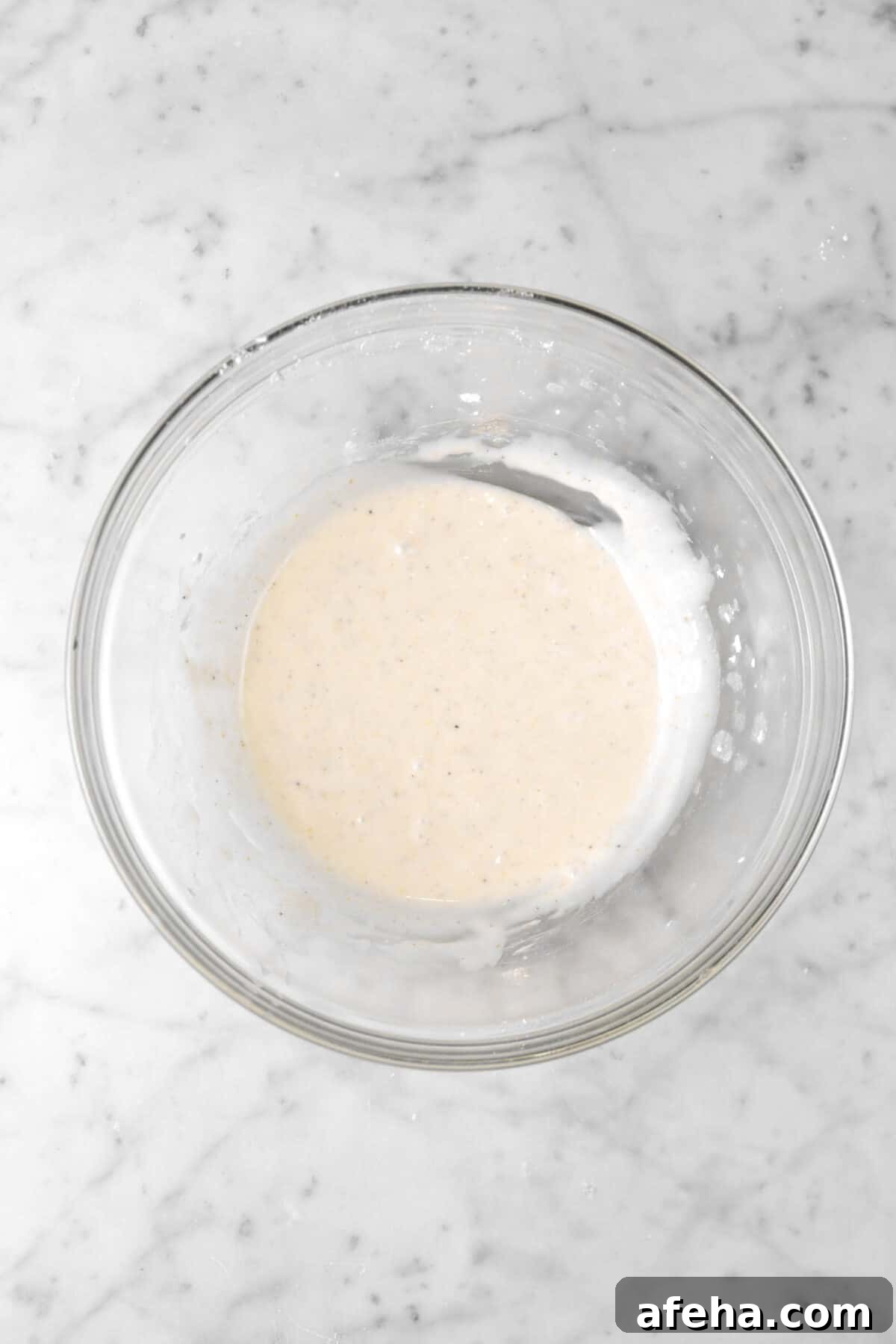 cardamom glaze in a glass bowl