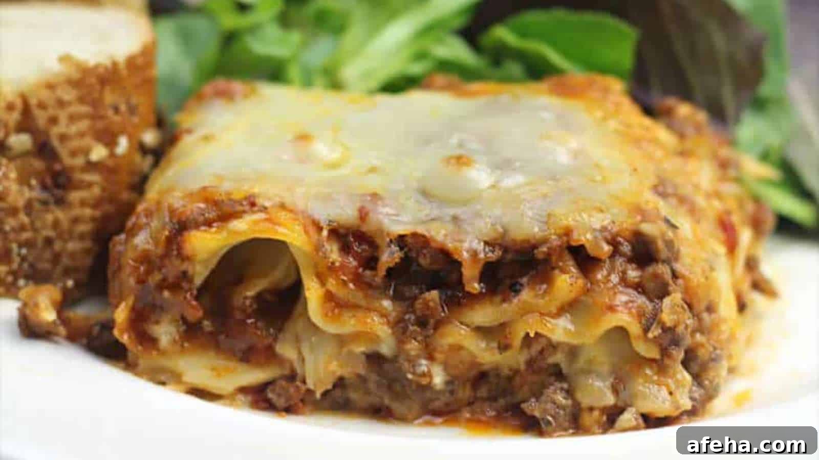 Lasagna with Asiago Cheese Sauce