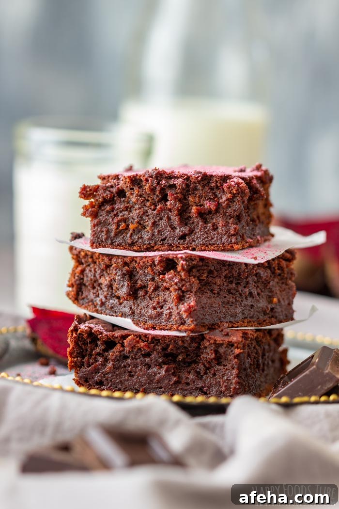 Dark Chocolate Beet Brownies