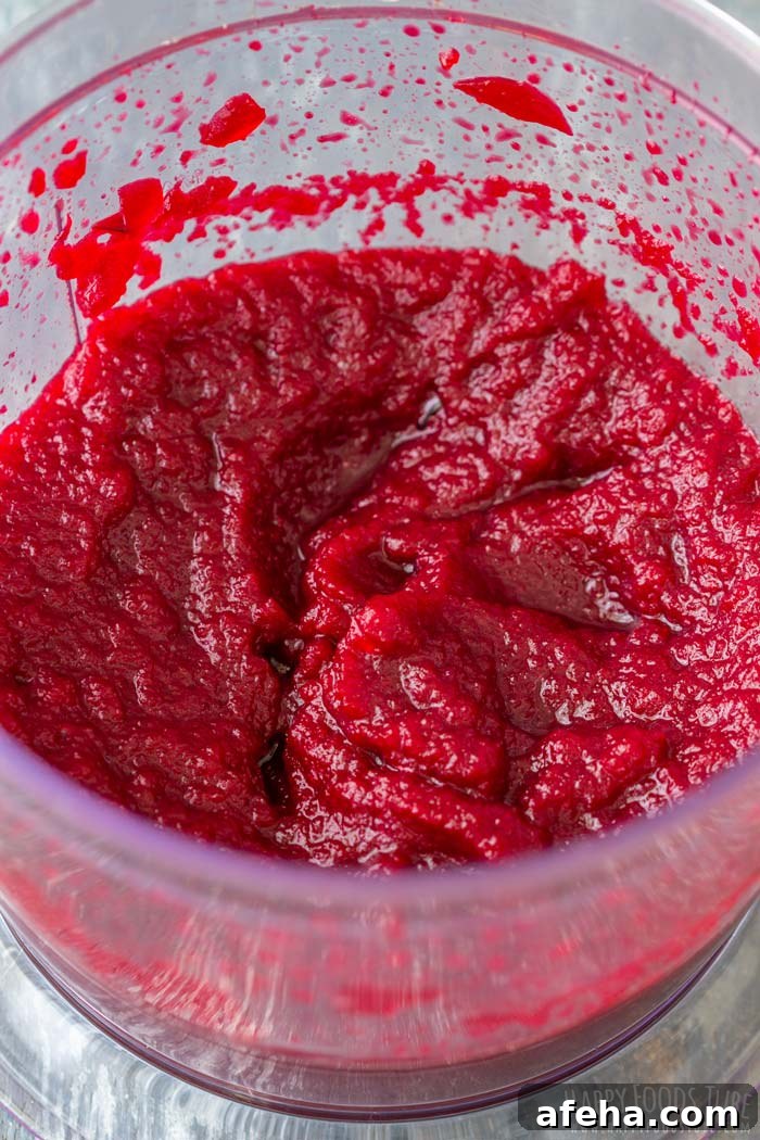 Blended Beetroot for Brownies