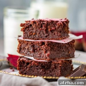 Best Dark Chocolate Beet Brownies