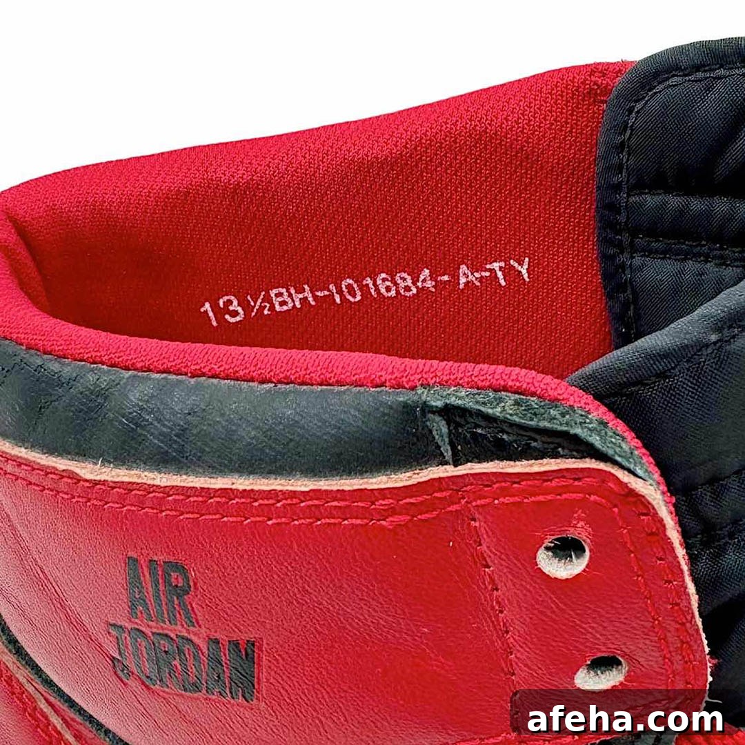 Air Jordan 1 "Bred" Prototype Sample Auction
