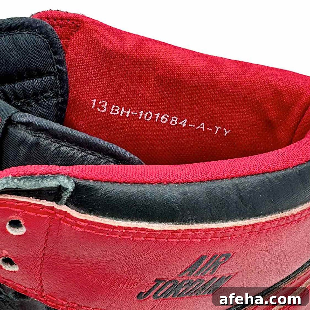 Air Jordan 1 "Bred" Prototype Sample Auction
