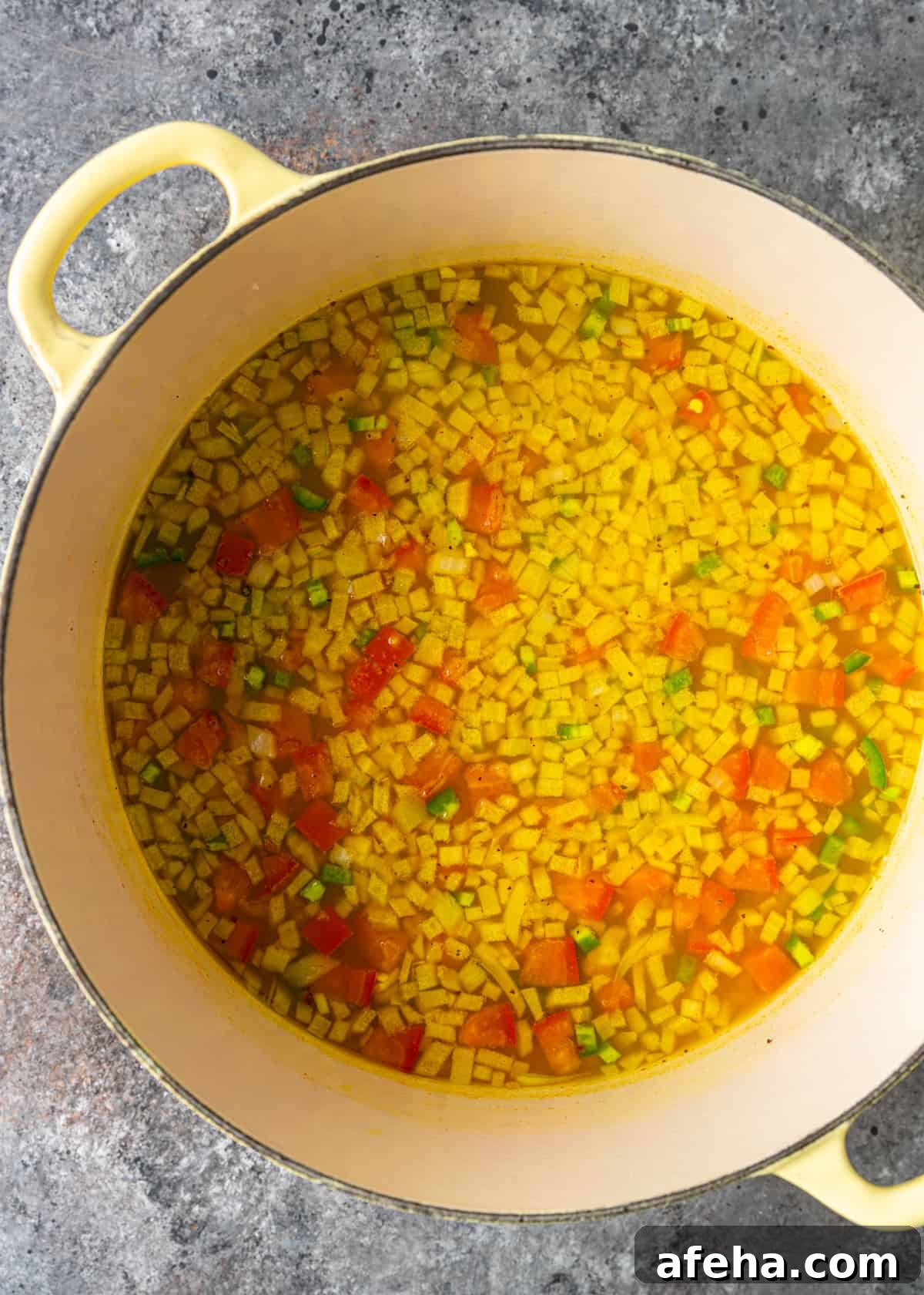 Creamy Dal Tadka Recipe: Authentic Indian Lentil Curry Guide 5 overhead process shot: ingredients in pot cooking