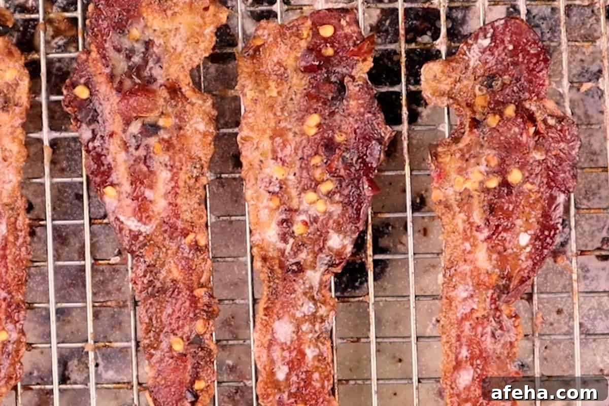 cooled bacon with white grease