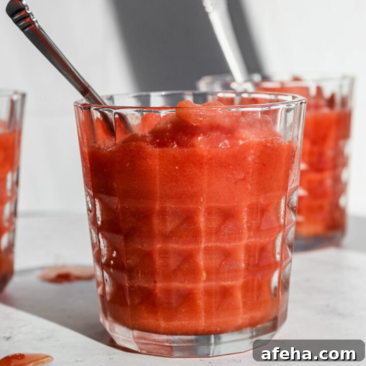 Easy Frozen Watermelon Margarita Mocktail