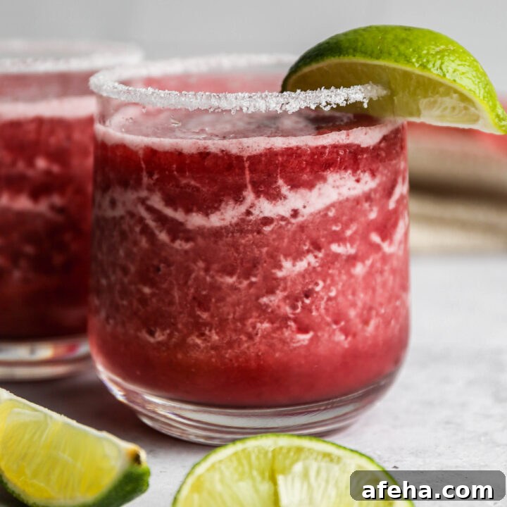 Frozen Cranberry Margarita Mocktail
