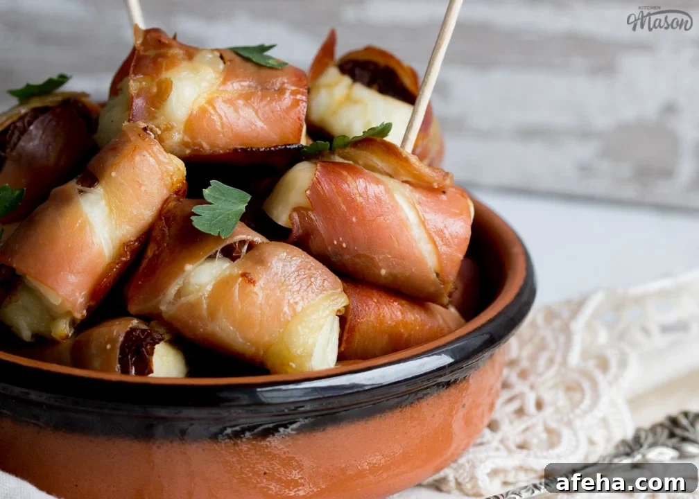 Party Snacks: Halloumi & Prosciutto Bites in a Dish