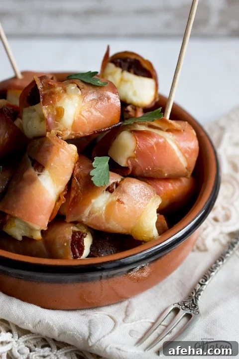 Party Snacks: Halloumi & Prosciutto Bites in a Dish