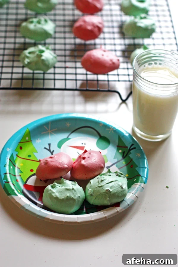 Christmas Meringue Cookies
