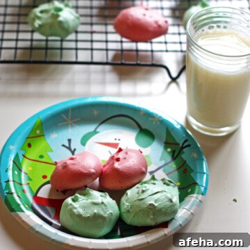 Christmas Meringue Cookies