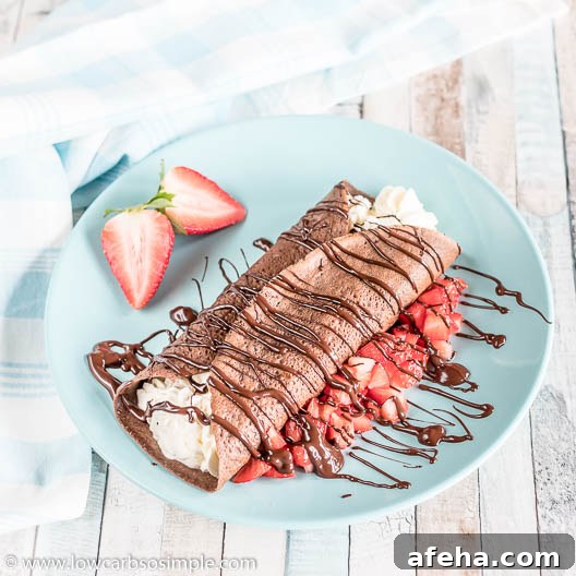 Easy Keto Chocolate Crepes | Low-Carb, So Simple