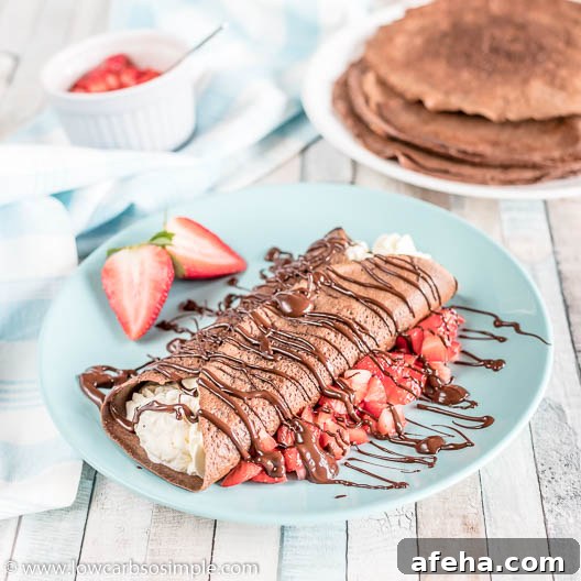 Easy Keto Chocolate Crepes | Low-Carb, So Simple