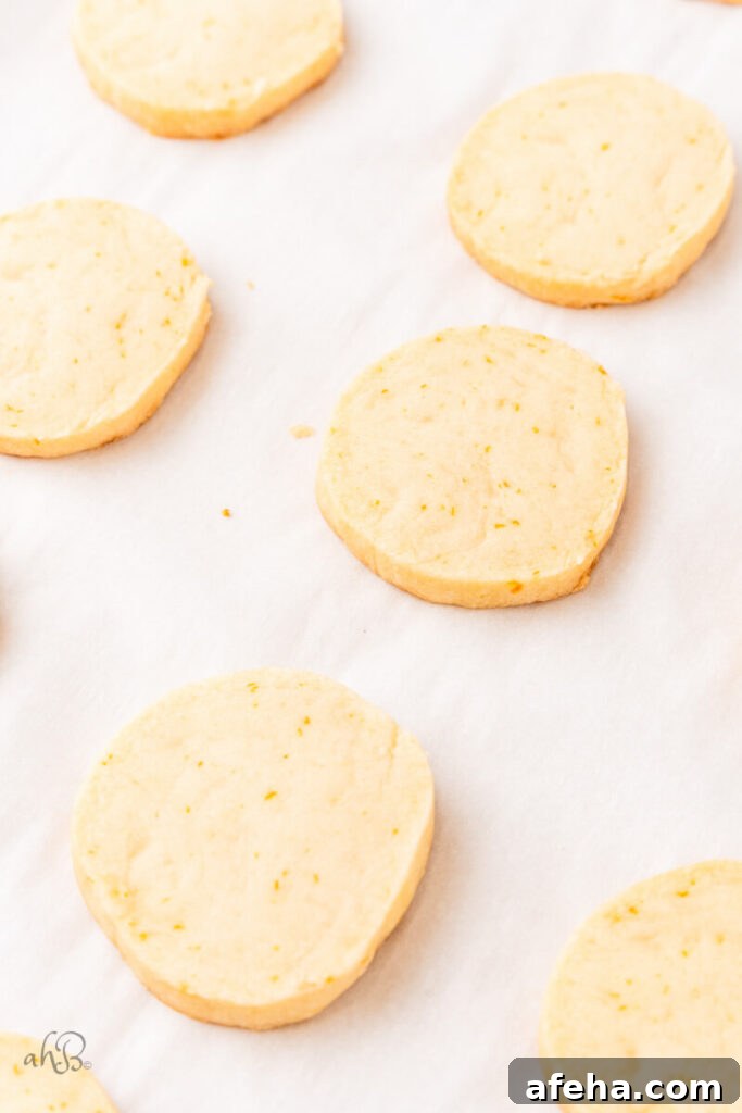 The dough is baked on a double layer of parchment paper.