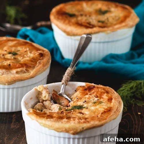 The puff pastry adds a nice texture to the macaroni with smoked cheese and lobster.