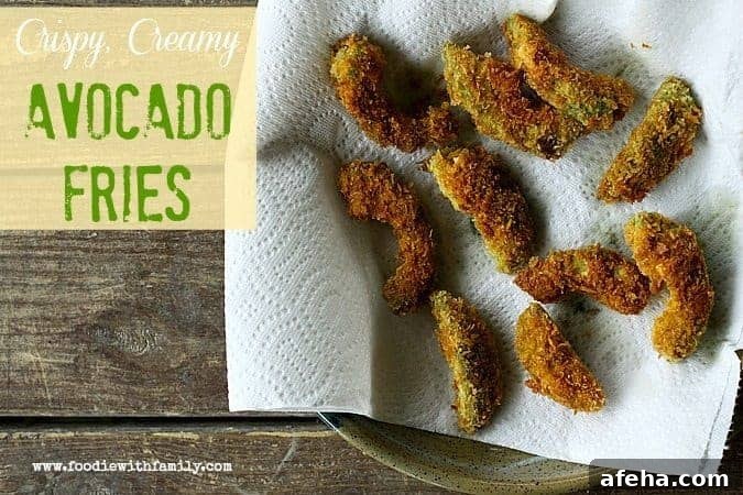 Crispy, Creamy, pan-fried Avocado Fries