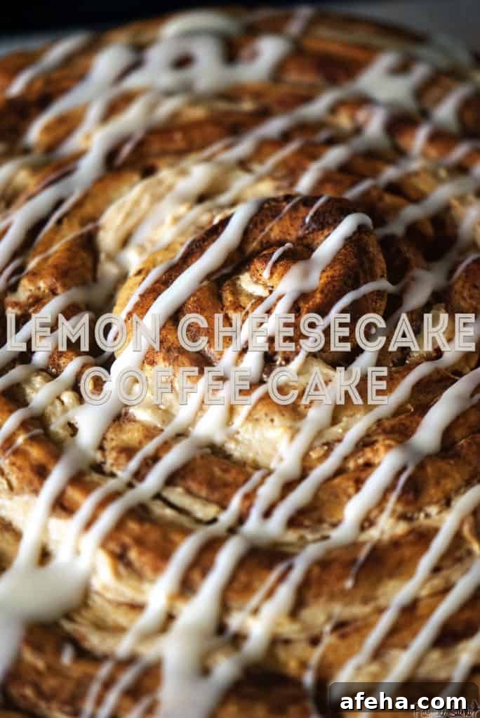 Lemon Cheesecake Coffee Cake Recipe — Moist Citrus Swirl 3 Lemon Cheesecake Coffee Cake | Kita Roberts PassTheSushi.com