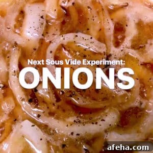 sous vide onions with pepper experiment set up
